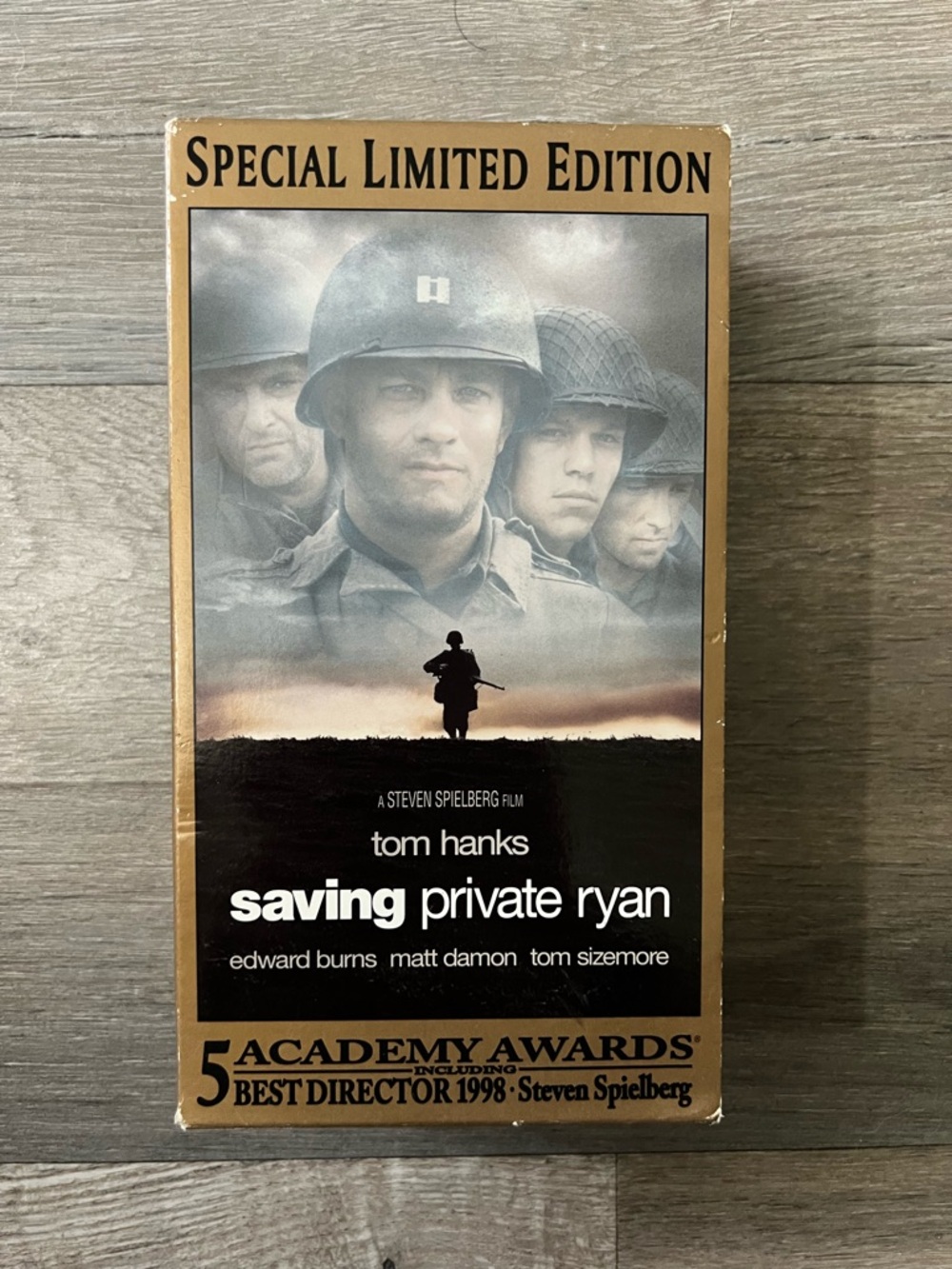 Saving Private Ryan Special Limited Edition VHS - Gold and Black Cover